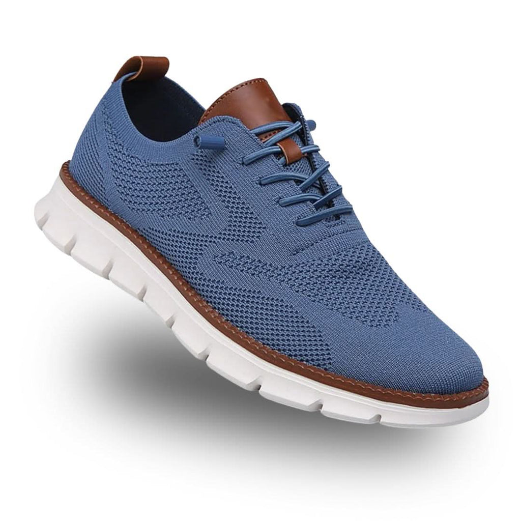 Men's Breathable Mesh Walking Sneakers – Wide Toe Box Cushioned Shoes