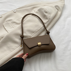 Women's Mini Flap Shoulder Bag – Structured Handbag with Adjustable Strap
