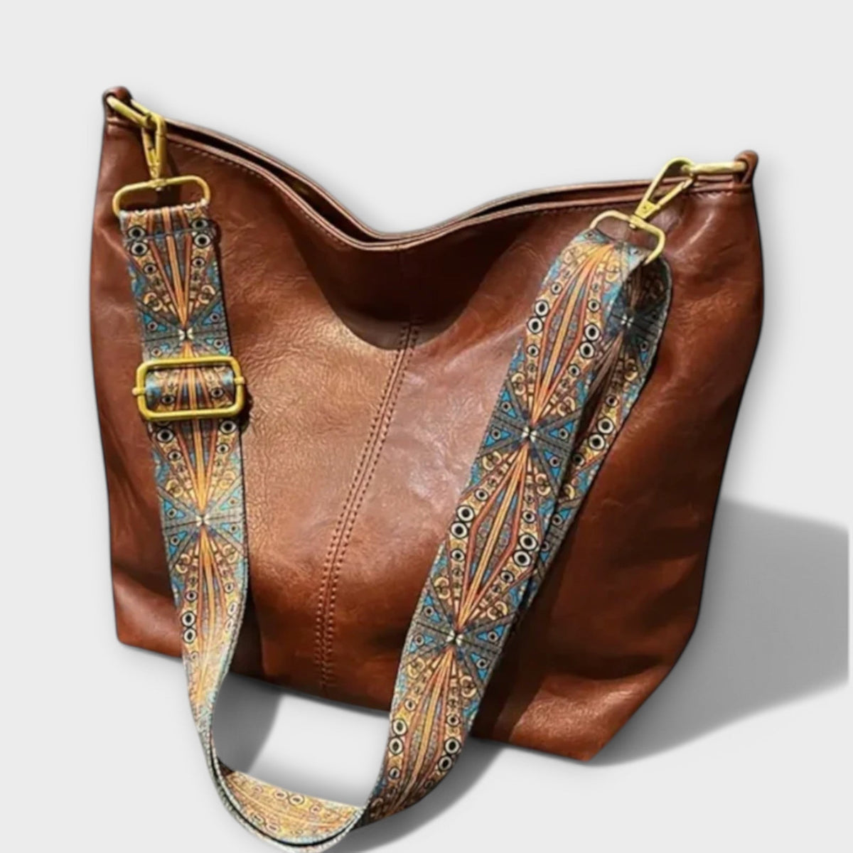 Women's Large Vintage-Style Shoulder Tote – Spacious Everyday Carryall
