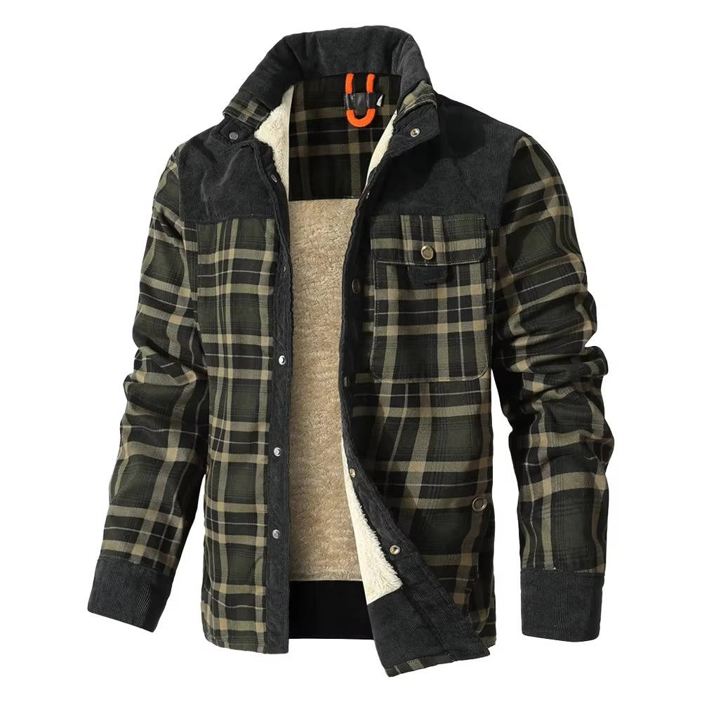 Bradley | Sophisticated Plaid Corduroy Flannel Jacket