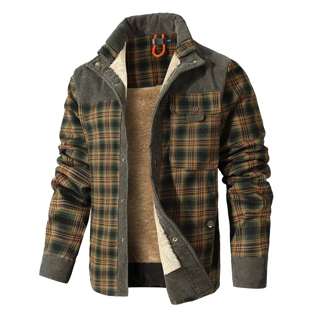 Bradley | Sophisticated Plaid Corduroy Flannel Jacket