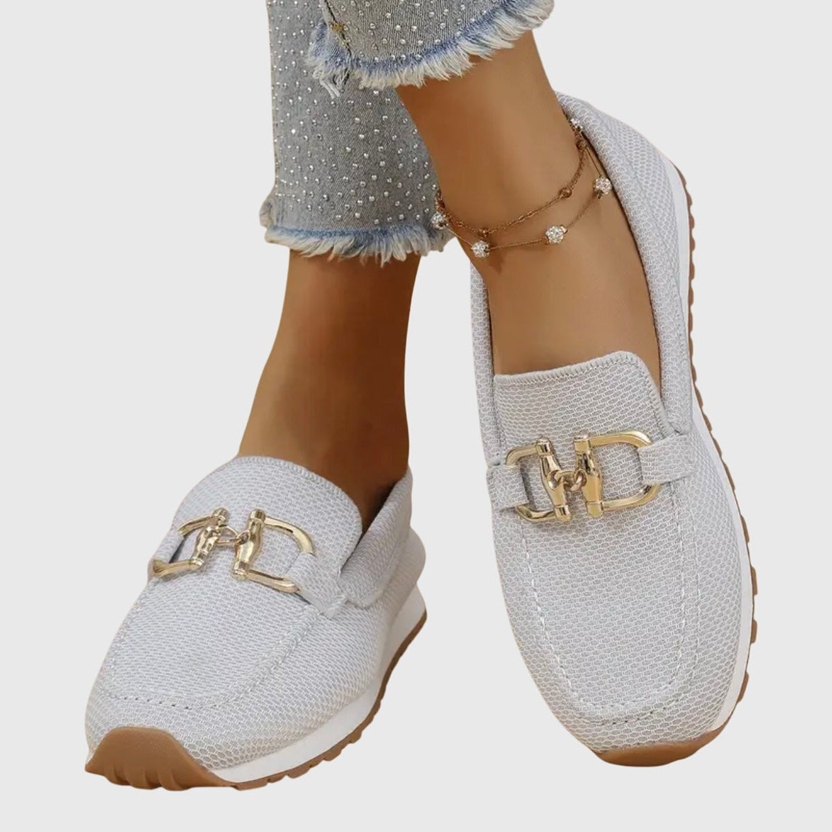 Women's Horsebit Loafers – Breathable Cushioned Slip-Ons