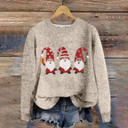 Daisy | Women Santa Graphic Christmas Knit Sweater