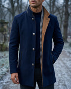 Men's Tailored Winter Overcoat – Warm Lined Classic Coat