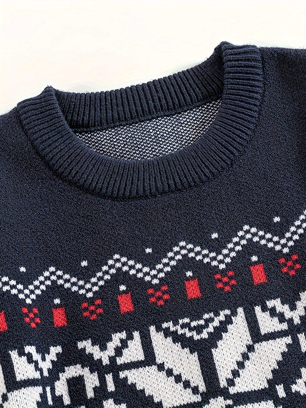 Bernard | Men Nordic Pattern Crew Neck Sweater