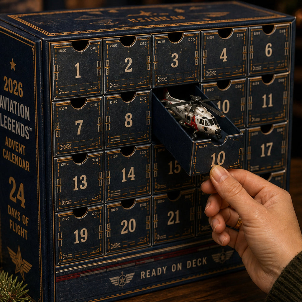 Theo | Aviation Christmas Advent Calendar 2026 with 24 Collectible Aircraft Models