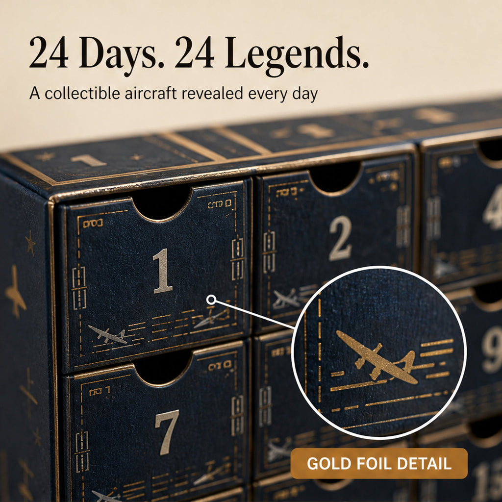 Theo | Aviation Christmas Advent Calendar 2026 with 24 Collectible Aircraft Models