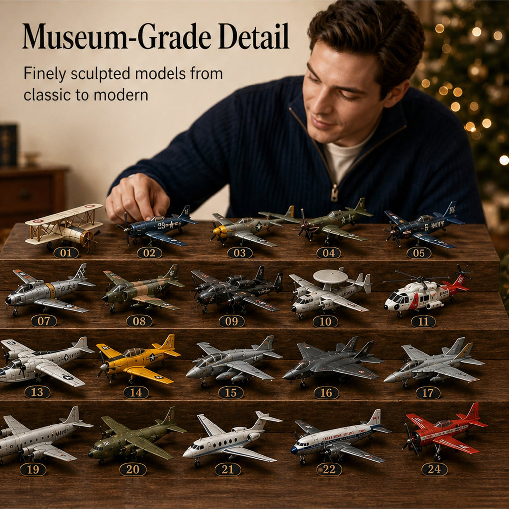 Theo | Aviation Christmas Advent Calendar 2026 with 24 Collectible Aircraft Models