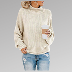 Women's Classic Knit Sweater – Soft Relaxed Everyday Pullover