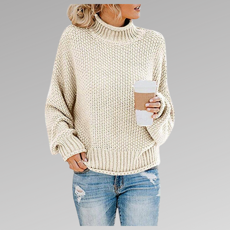 Women's Classic Knit Sweater – Soft Relaxed Everyday Pullover