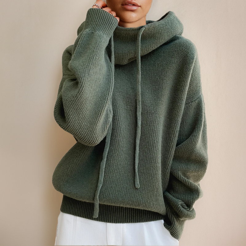 Women's Fine Knit Turtleneck Sweater – Elegant High Neck Pullover