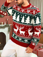 Carter | Unisex Fair Isle Reindeer Christmas Sweater