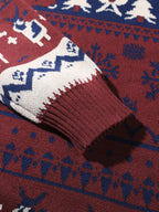 Baxter | Unisex Hooded Reindeer Christmas Knit Sweater