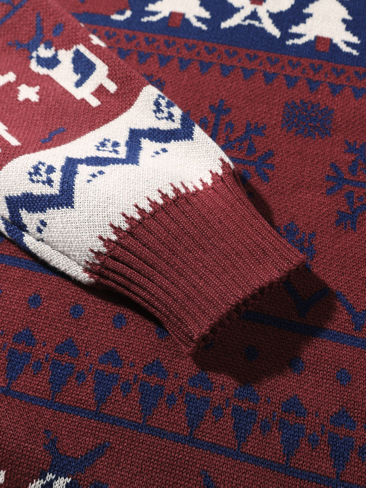 Baxter | Unisex Hooded Reindeer Christmas Knit Sweater