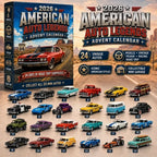 Dean | Classic Car Christmas Advent Calendar with 24 Retro Mini Vehicles