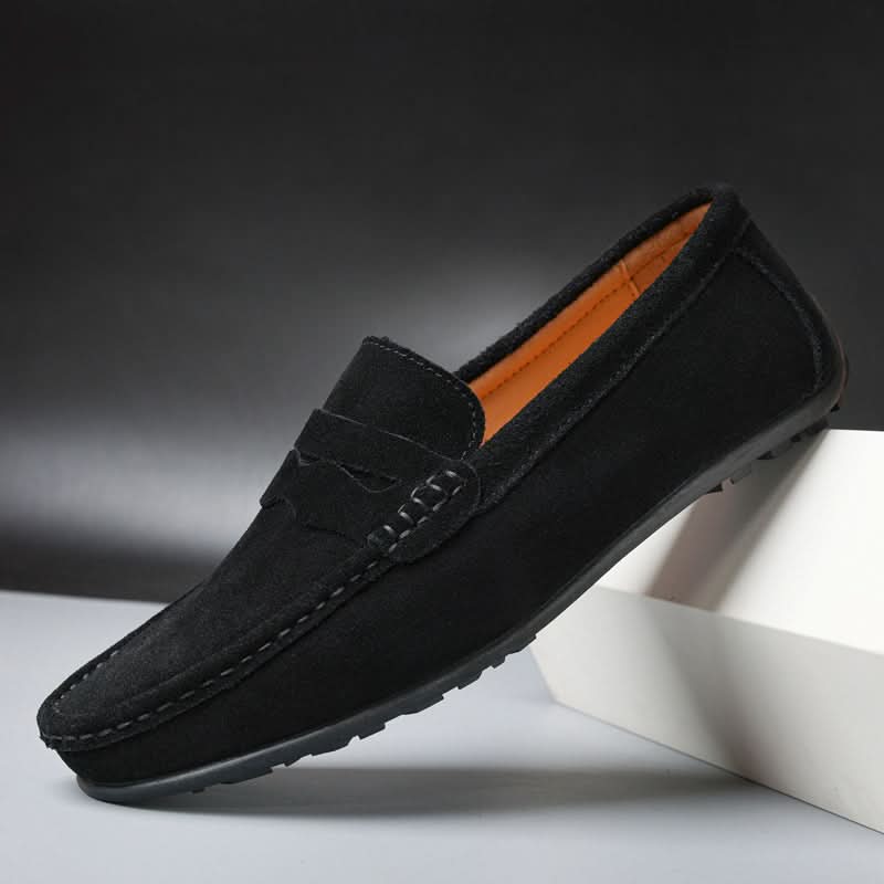 Men's Suede Slip-On Loafers – Minimal Cushioned Smart Casual Shoes