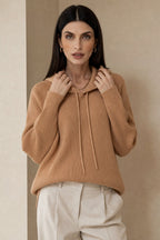 Nora | Women Relaxed Knit Drawstring Hoodie