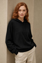 Nora | Women Relaxed Knit Drawstring Hoodie