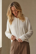 Nora | Women Relaxed Knit Drawstring Hoodie