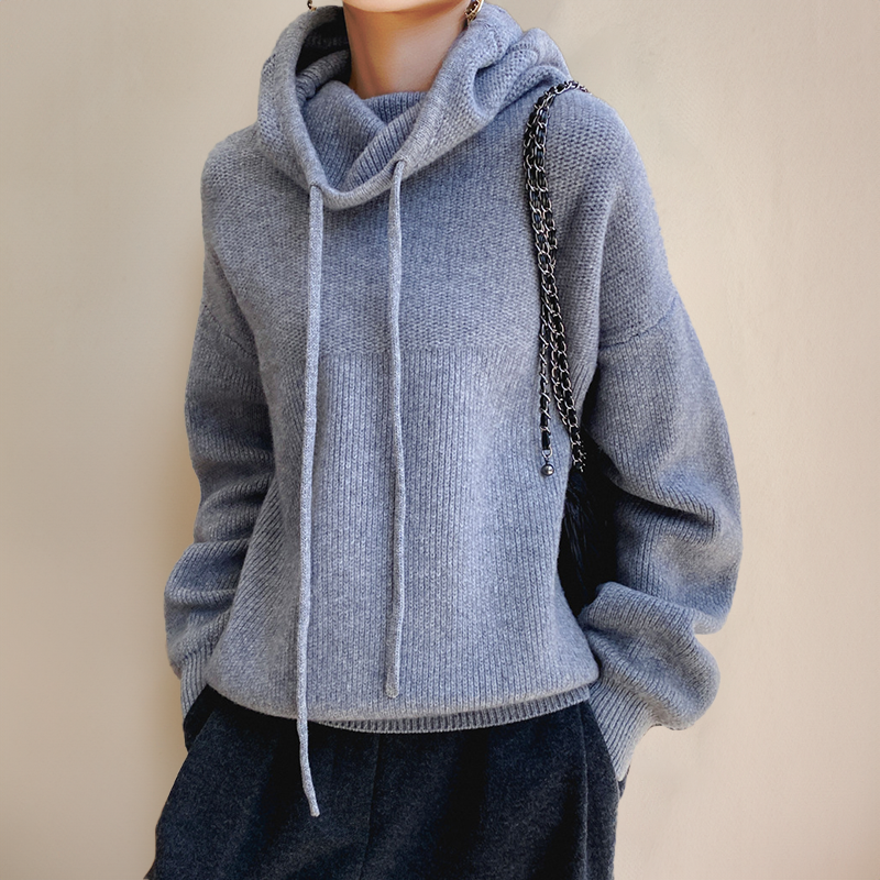 Women's Fine Knit Turtleneck Sweater – Elegant High Neck Pullover