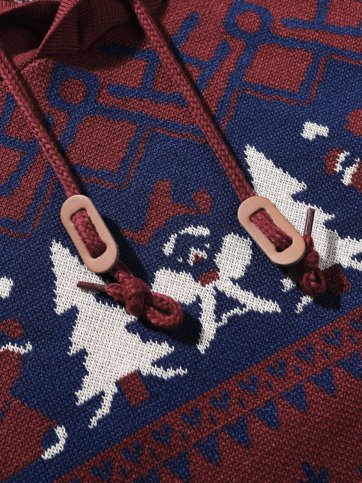 Baxter | Unisex Hooded Reindeer Christmas Knit Sweater
