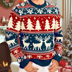 Carter | Unisex Fair Isle Reindeer Christmas Sweater