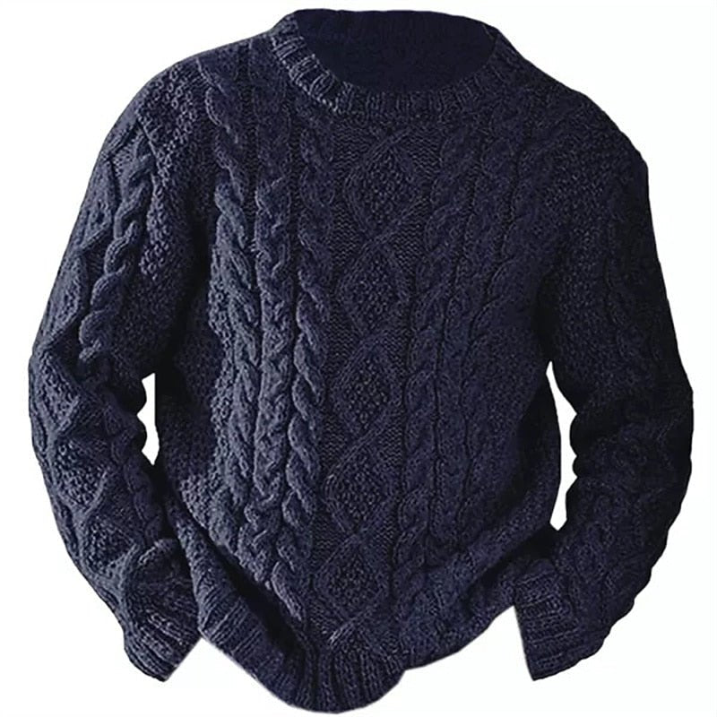 Arthur | Men Cable Knit Crew Neck Sweater