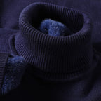 Men's Ribbed Turtleneck Sweater – Slim Long Sleeve Knit Pullover