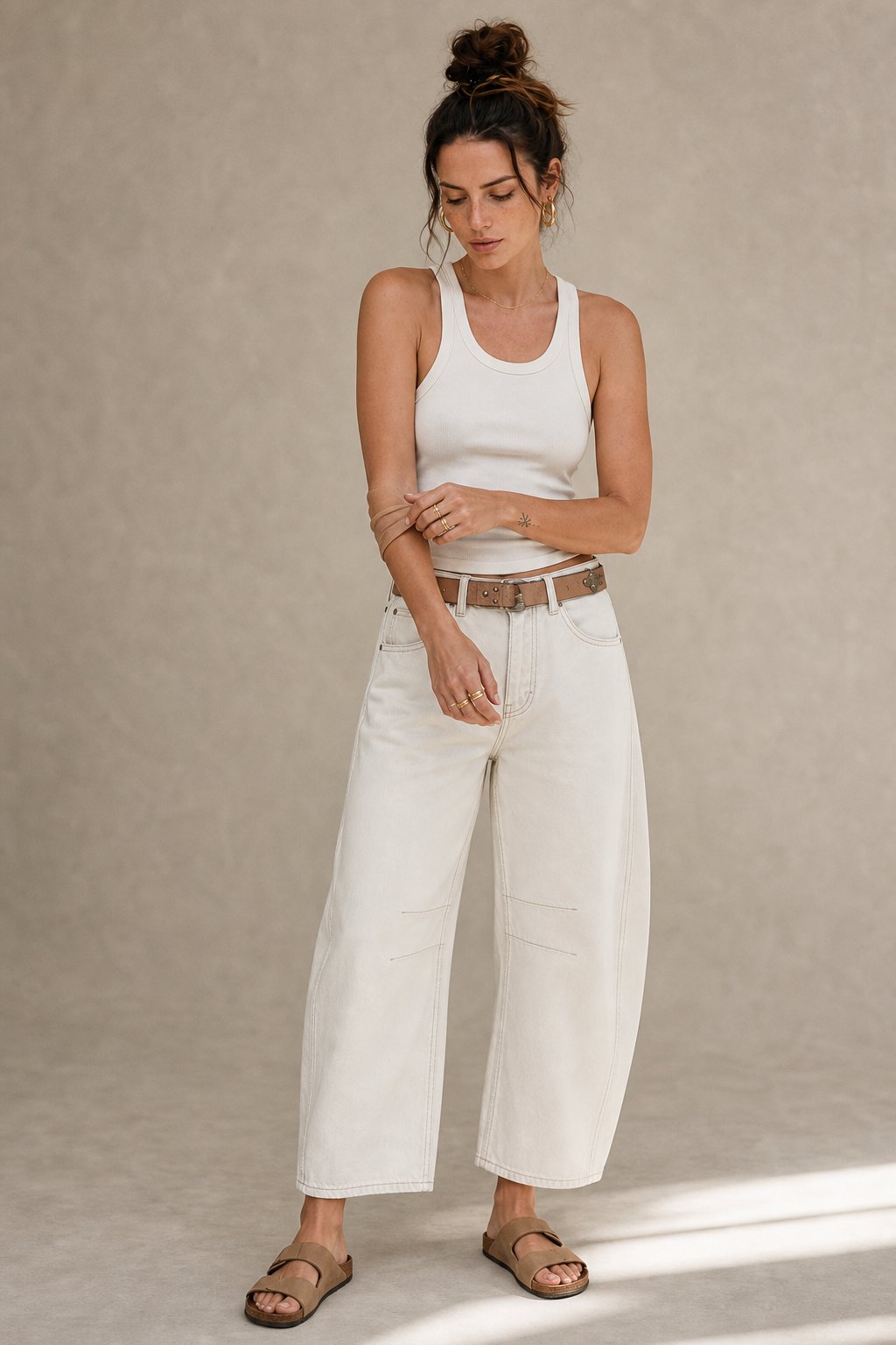 Paige | Women Barrel Leg Ankle Length Jeans
