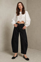 Paige | Women Barrel Leg Ankle Length Jeans