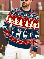 Carter | Unisex Fair Isle Reindeer Christmas Sweater