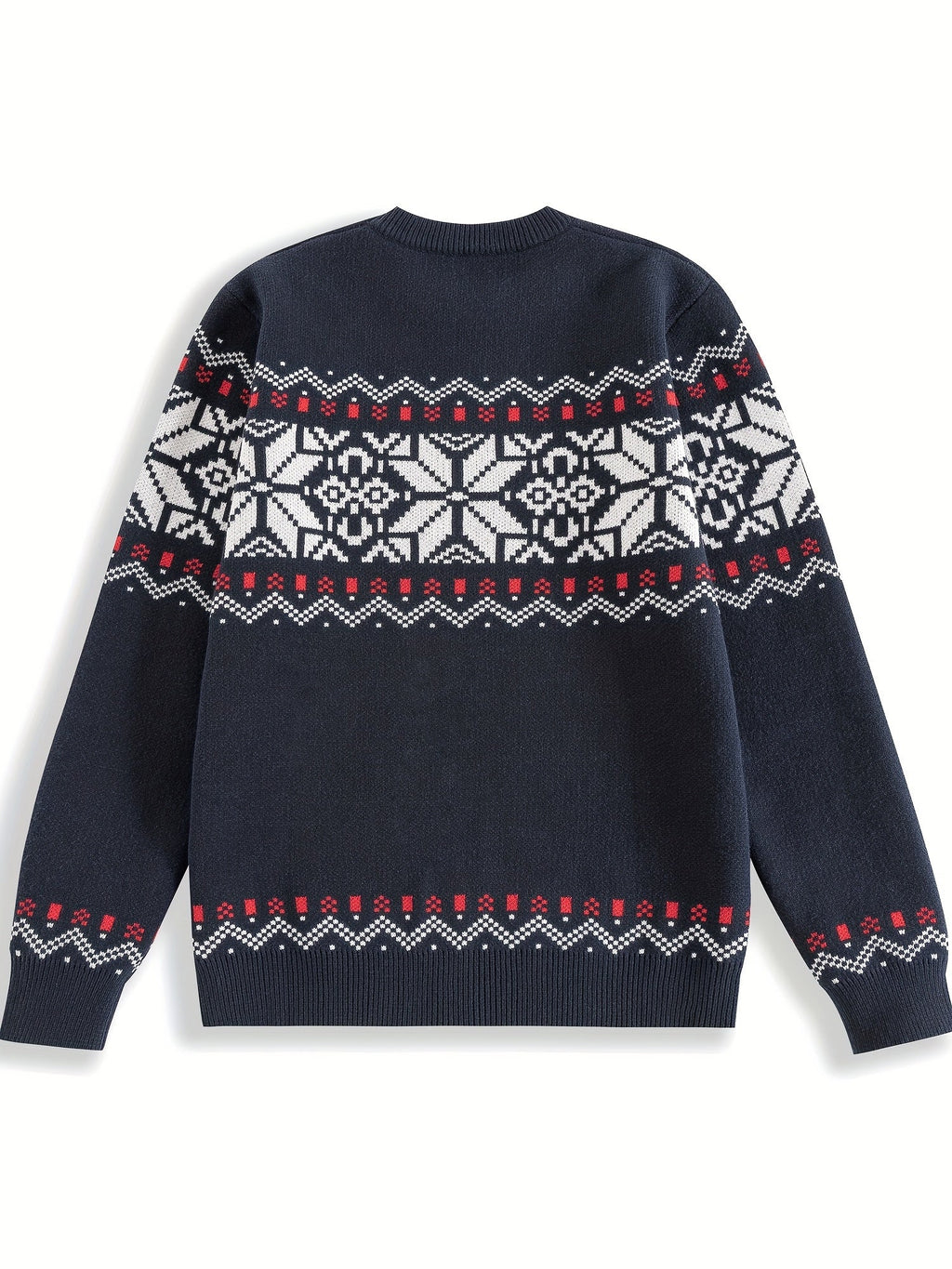 Bernard | Men Nordic Pattern Crew Neck Sweater