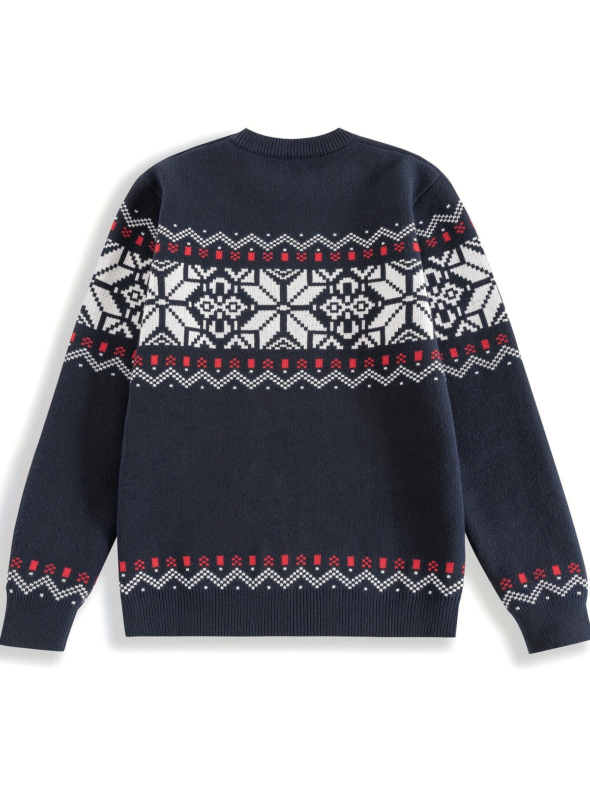 Bernard | Men Nordic Pattern Crew Neck Sweater