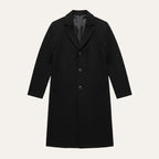 Men's Classic Cotton Blend Overcoat – Tailored Lapel Winter Coat