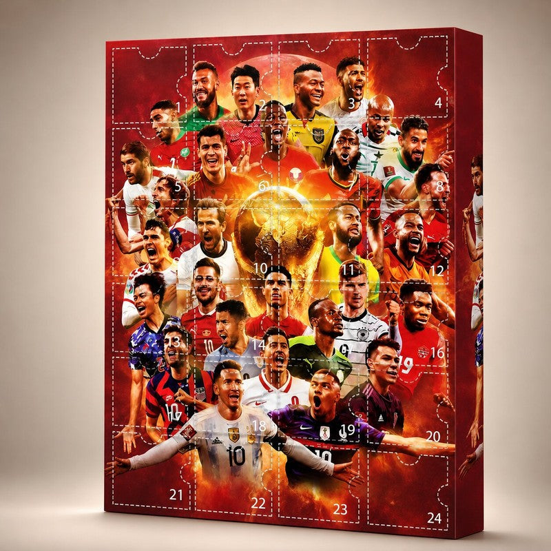 Logan | Football Christmas Advent Calendar with 24 Surprise Doors for Fans