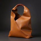 Women's Slouchy Hobo Bag – Rattan Top Handle Everyday Handbag