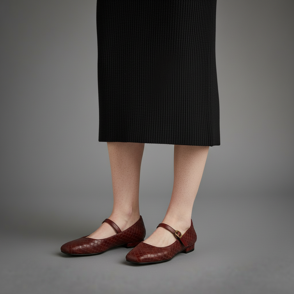 Winona Woven Mary Jane Flat