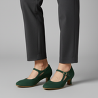 Kelly T-Strap Kitten Pump