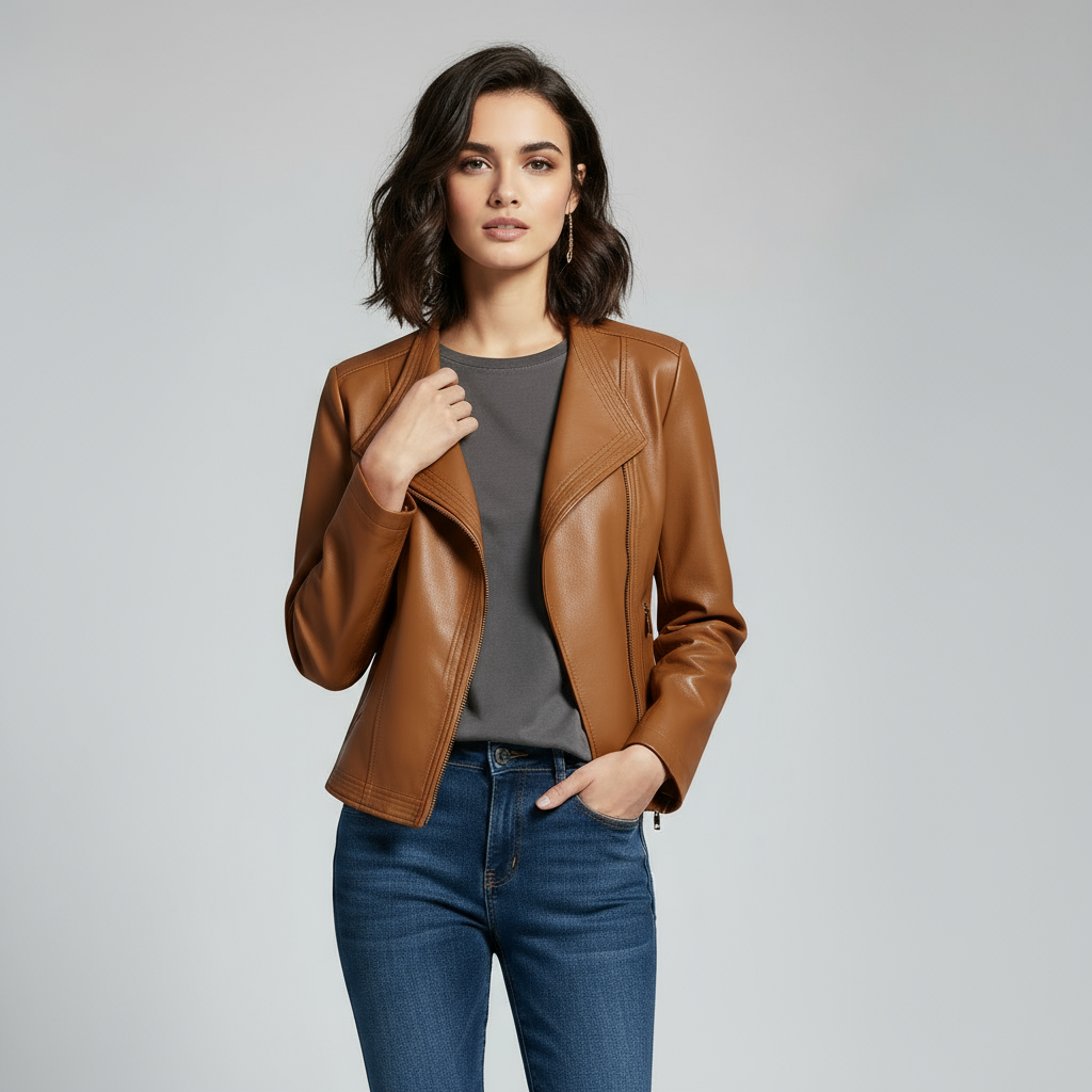 Natalie Tailored Leather Jacket
