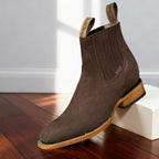 Men's Western Ranch Boots – Elastic Side Panel Pull-On Boots