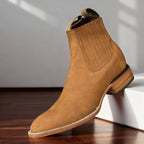 Men's Western Ranch Boots – Elastic Side Panel Pull-On Boots