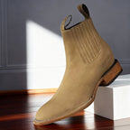Men's Western Ranch Boots – Elastic Side Panel Pull-On Boots