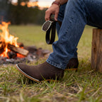 Men's Western Ranch Boots – Elastic Side Panel Pull-On Boots