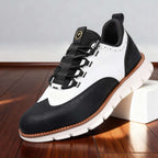 Men's Brogue Sneakers – Perforated Wingtip Casual Lace-Up Shoes