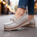Women's Platform Comfort Loafers – Cushioned Slip-On Shoes