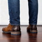 Men's Rugged Chukka Combat Boots – Hand-Stitched Lace-Up Work Boots