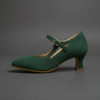 Kelly T-Strap Kitten Pump