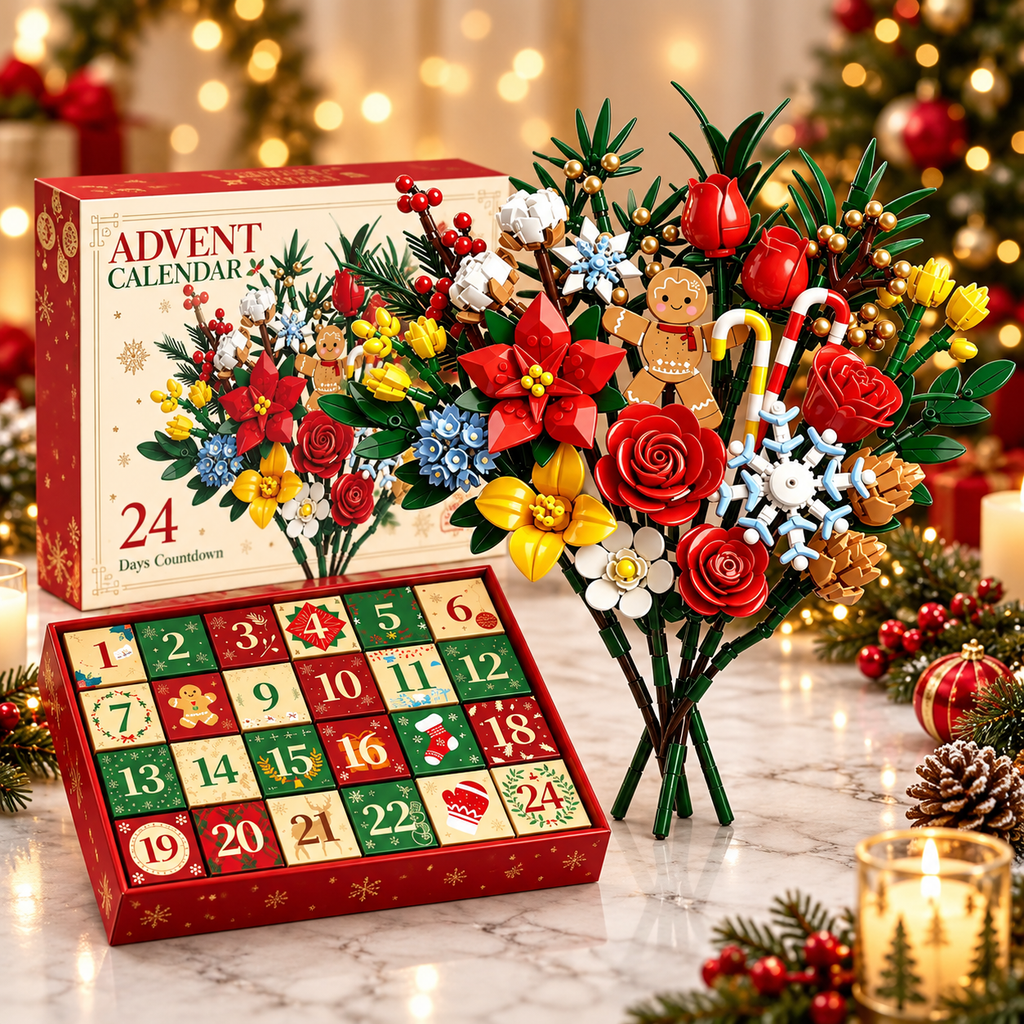 Daisy | Build a Flower Christmas Advent Calendar with 24 DIY Bouquet Kits