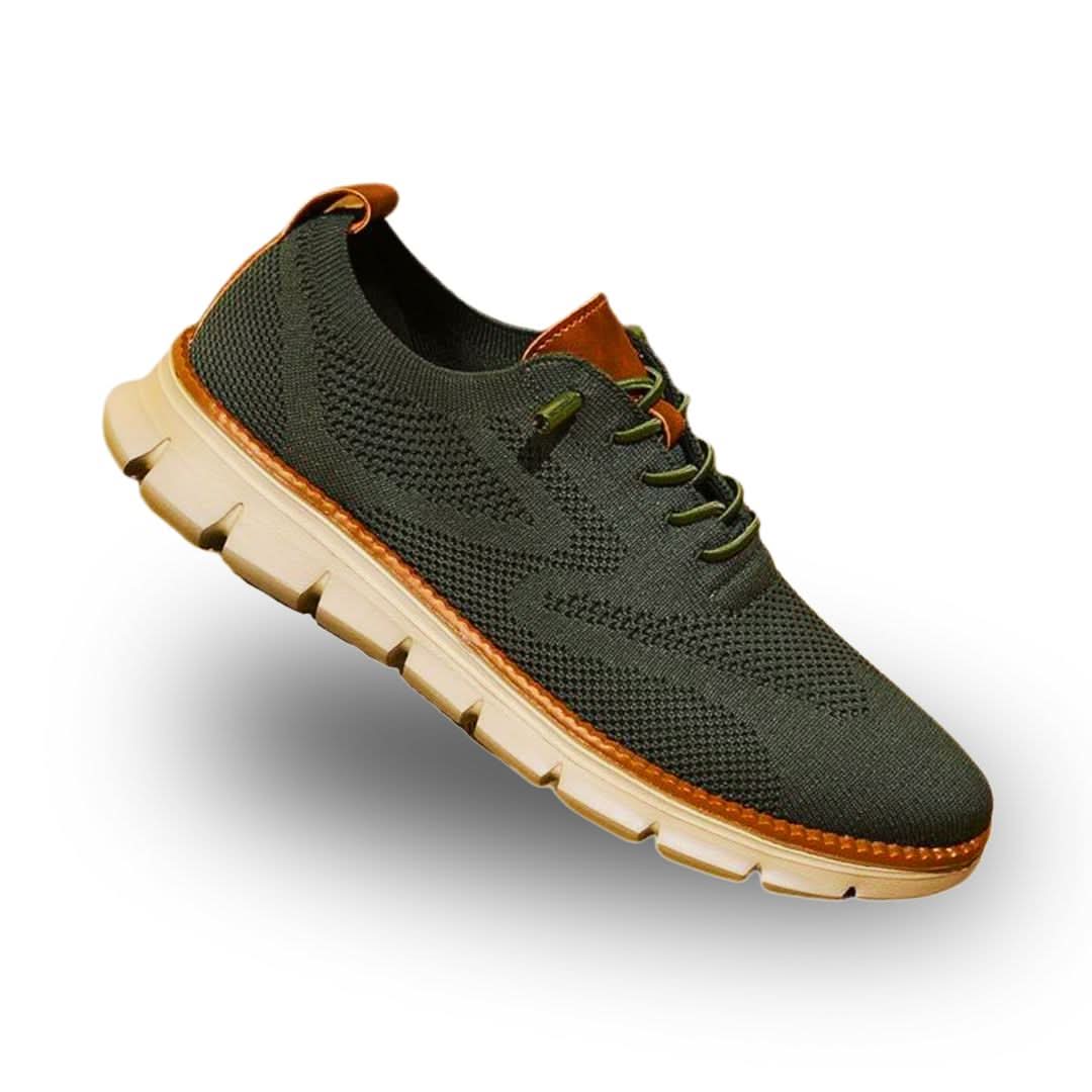 Men's Breathable Mesh Walking Sneakers – Wide Toe Box Cushioned Shoes