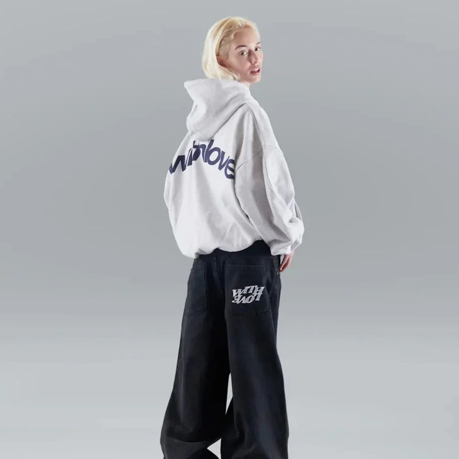 Harlow | Women Oversized Graphic Back Hoodie
